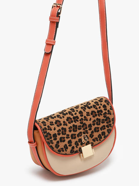 Cross Body Tas Leopard Lulu castagnette Veelkleurig leopard TURENNE ander zicht 2